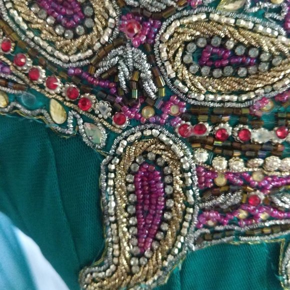 Emerald Goddess Stunning Kurti Style Dress Juniors Size XL Women's M - Picture 4 of 4